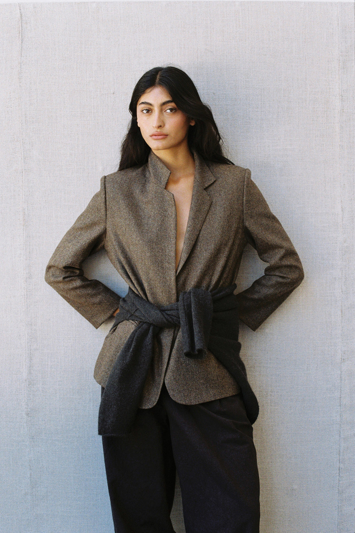 Chaqueta Sastre de Lana - Taupe